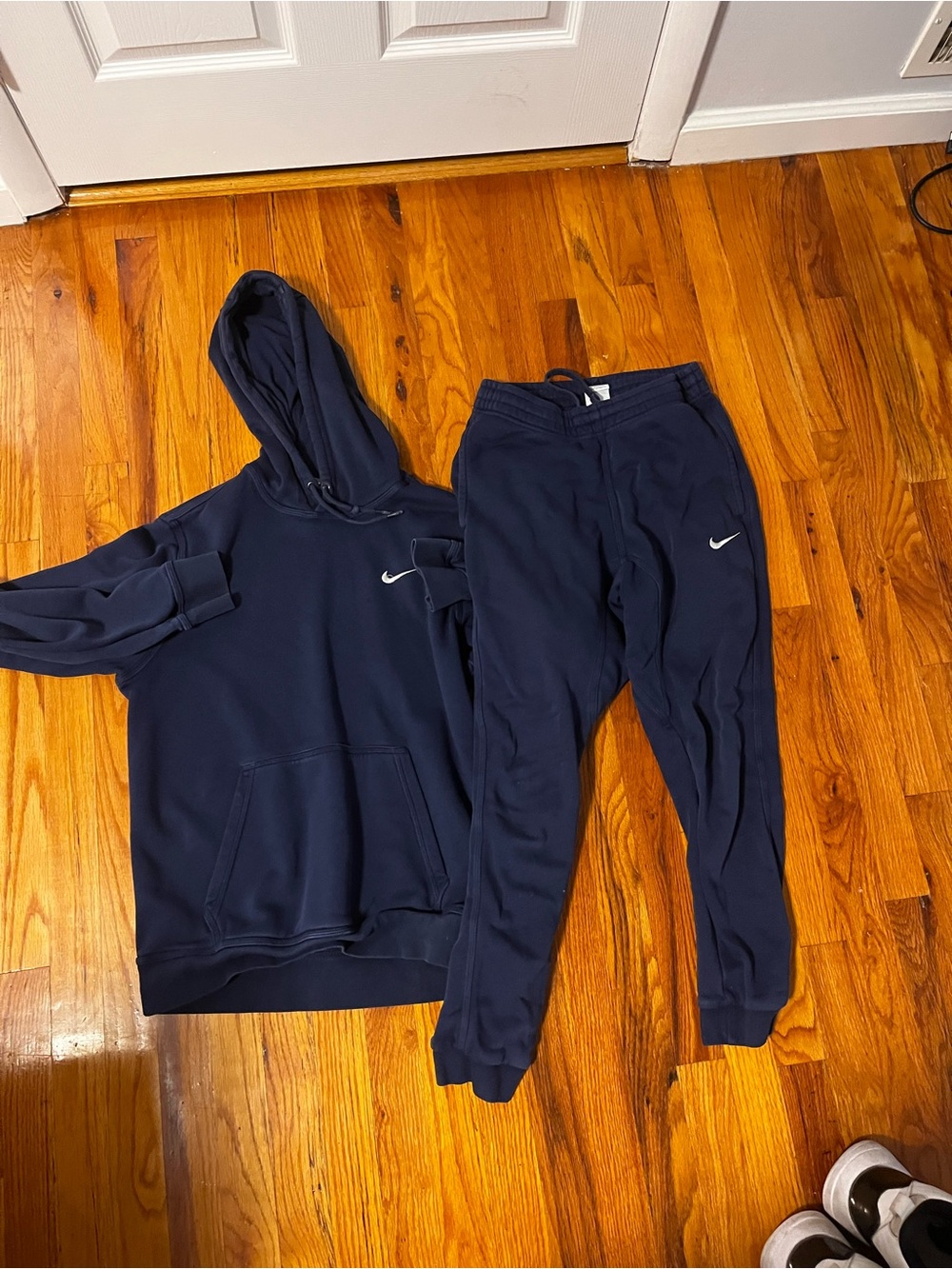 Nike Kids Navy Blue Hoodie and Joggers Set